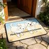 Calore Zerbino Personalizzato con Foto Logo Tappeto Ingresso Esterno Antiscivolo Lavabile Personalizzabile per Famiglia Cane Gatto Regalo Casa 40x60cm