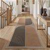 Tuocal Tappeto lungo per corridoio, 80 x 200 cm, effetto iuta, antiscivolo, lavabile, per cucina, corridoio, camera da letto, lavanderia
