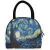Kcldeci Van Gogh, borsa termica termica per il pranzo, per il pranzo, per ufficio, il lavoro, picnic, escursionismo, spiaggia, pesca