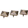 TOPINCN 100 Borchie Quadrate a Piramide, Rivetti Punk in Metallo 4 Borchie in Metallo Artiglio per Borsa Abbigliamento in Pelle Scarpe Gioielli Bracciali, Artigianato Fai-da-te Punte (12 MM)