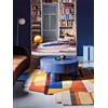 RugVista Quentin, Tappeto, Moderni, 100 x 160 cm, Pelo medio, Soggiorno, Camera da letto, Lavabile solo a secco, Blu/arancione
