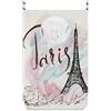 Kcldeci Paris Eiffel - Cesto portabiancheria sospeso con ganci, per bagno, camera da letto, ripostiglio, parete, college, guardaroba, dietro le porte 20x29.5inx1 Multi