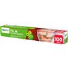 Bayeco - Carta Film Trasparente - Grande adesione - Astuccio con sega da taglio - Adatto al contatto con alimenti - Colore trasparente - Rotolo di carta pellicola cucina da 100 metri