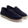 ABARCA Espadrillas Uomo Mocassini Casual Estate in Pelle e Iuta Scarpe Artigianali, Marino, 42 EU