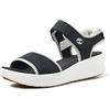 Timberland Sandalo da donna Los Angeles Wind, Nero, 38 EU