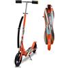 Cecaylie Monopattino con ruote Big Wheel, pieghevole, regolabile in altezza, per bambini e adulti, freno posteriore, scooter con tracolla, max. 100 kg, colore nero