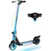 RCB R12 Monopattino Elettrico per Bambini 6-12 Anni, Max 15Km/h & 10 km, Luce LED Arcobaleno, 6,5" Pieghevole E-Scooter,Display a LED, Velocità Regolabili, Regalo per Bambini (Blu)