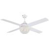 Westinghouse Lighting 72262 - Ventilatore da soffitto contemporaneo Kelcie con luce e telecomando, 132 cm, finitura bianca, paralume con gioielli di cristallo
