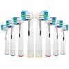 GENKENT 8 Testine Compatibili con Oral B Braun Cross Clean, Testina di Ricambio Professionali per Spazzolino Elettrico Oral-B Action Pro 500/750/1000/1500/3000/3757/5000/7000/7500/8000