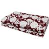 VKZ Copriletto Granfoulard 180 x 280 cm, Telo Copritutto Multiuso per Letto e Divano, Gran Foulard per Divano, Fantasia Floreale Bordeaux