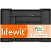 Lifewit Caddy per cassetti, porta posate regolabile profondità 42 cm, inserto per posate in plastica larghezza da 51 a 74 cm, organizer per utensili da cucina per cucchiai/forchette, Nero