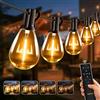 HeiPard 20M Catena Luminosa Esterno con Telecomando RF, 30+2 Lampadine LED S11 Infrangibili, Luci da Esterno Giardino Dimmerabili Impermeabili IP45, Decorazioni per Gazebo e Patio, a Corrente