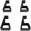 MENDUNER Console 4pcs Porta Orizzontale, Gambe di Raffreddamento della Macchina da Gioco, con Cuscinetti Anti slittamento (BLACK)