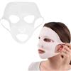 Generic Supporto per maschera facciale in silicone, strumento di bellezza riutilizzabile, fascia rassodante per la pelle morbida, strumento per la routine di viaggio