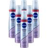 Generic Styling Mousse per Capelli, Extra Forte, Non Secca i Capelli, 0% Silicone, Dona Volume e Tenuta Flessibile per 24h, Formato da 150ml (6 Flaconi)