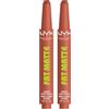 NYX Professional Makeup Fat Matte Smooth Color Lipstick Rossetto Matte Pigmentato Tonalità 01 Cozy Whipped Labbra Morbide Vellutate Effetto Levigante Texture Soffice Formato Click Stick - 2 Rossetti