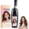 ZOMKIFA Shampoo Colorante Capelli 3 in 1 Castano Caffè (200ml) - Copertura Capelli Bianchi Istantanea con Pettine Applicatore, Tinta Naturale per Uomo e Donna, Risultato Professionale a Casa