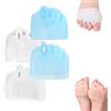 Aosrioylt Separatori Dita in Silicone Hyggear for Donne E Uomini, Cuscinetto Correttore for Alluce Valgo, Separatori Dita in Gel Traspiranti E Morbidi for Dita Sovrapposte(Blue*1+white*1)