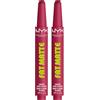 NYX Professional Makeup Fat Matte Smooth Color Lipstick Rossetto Matte Pigmentato Tonalità 12 Blush Blanket Labbra Morbide Vellutate Effetto Levigante Texture Soffice Formato Click Stick - 2 Rossetti