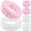 Veemoon Fascia Per Detersione Del Viso e Braccialetto Per Spa Di Fascia e Braccialetto Per Cura Della Confezione Di Fasce Per Viso Elasticizzate Delicate Sulla Unica Per Donna e Ragazza
