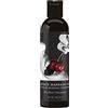 Earthly Body Olio per massaggi edibile Earthly Body, Ciliegia - 8 fl. oz. - Olio di semi di canapa, mandorle, vinaccioli, albicocca e vitamina E - Vegano e non testato su animali