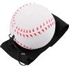 Nlinlin 1 palla di ritorno da polso bianca, palline da polso sportive su una corda, rimbalzante in gomma su corda elastica, reazione sportiva per esercizi al polso o giocare a tennis, baseball (6 cm)