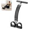 TJKK Fascia di resistenza regolabile per pedale, corda per esercizi di sit-up con manici e cinghie per piedi, corda per allenamento a casa, per addominali, braccia, gambe, stretching, yoga (26,5 x 45 cm