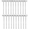 ZRHWSPD Picchetti Giardino 30/5 pz G-Tipo da Giardino Graffette Recinzione Metallica Tubi Pali for Esterni in Possesso di Prati Barriera Terra Chiodi Paesaggio Spikes
