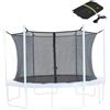 PithCogent Sostituzione rete per trampolino|Rete di sicurezza per trampolino, sostituzione sicura per trampolini rotondi da 10 piedi, nera