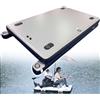 Generic Pontile galleggiante gonfiabile per piscina, lago, fiume, antiscivolo, 250 cm, capacità 220/380 kg, con pagaie e pompa