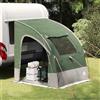 Yunovire Tenda per portellone posteriore, 1 stanza, 194 x 180 x 210 cm, in taffetà verde, con porta, finestra, lucernario, ingresso e porta elettrica, per campeggio, outdoor, festival, viaggi e