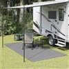 Ziaphsol Tappeto per tenda antracite, 200 x 200 cm, in poliestere, leggero e resistente, per uso esterno, adatto come base per tenda da campeggio, escursioni, telone e accessori per tenda