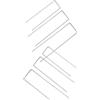 ZRHWSPD Picchetti Giardino 10/30pcs Heavy Duty Recinzione Tubo Mucchio Sod Spilli U Giardino Chiodi Zincato Paesaggio for Il Fissaggio Prato Mucchi di Terra picchetti