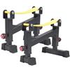 Generic Supporto regolabile per bilanciere, piattaforma per sollevamento pesi da palestra a 5 livelli per uso domestico, altezza regolabile da 30 a 40 cm