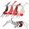 Generic Esca gamberetti, 5 pezzi, esche finte gamberetti - Swimbaits per la pesca, per il ghiaccio riva campeggio stagno kayak lancio all'aperto bar trota