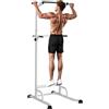 SPORTNOW Power Tower con Barre per Dip e Trazioni, Power Tower Multifunzione con Altezza Regolabile 176.5-227 cm, Struttura in Acciaio per Allenamento a Casa Palestra, Capacità 120 kg