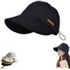 generic Cappello con Visiera Senza Trucco per L'Estate Cappello con Protezione UV Senza Trucco,Cappello con Visiera per Donne,Cappelli solari Estivi UPF50+ per Donne