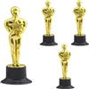 MEZOKUCEL Coppa per Trofei,4PCS Coppe e Trofei Calcio, Coppa Trofeo Bambini, Plastica Trofeo Placcata per i Premi Sportivi del Calcio e i Gala di Premiazione, per Aumentare la Coesione della Squadra (16 cm)