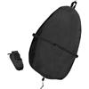 LatoYard Copertura per cabina di guida per kayak portatile Oxford 210D impermeabile scudo canoa design compatto pieghevole per nero 88 x 55 cm