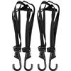 ENmrfvkz Rete Elastica per Il Trasporto su Moto, Cinghia Elastica for Rete Cargo Moto Ganci a 4 Artigli Nero 60cm 90cm 1/2/4 Pz