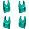 Qusinfc 4 supporti per canna da pesca in gomma morbida a forma di U con foro per la linea per bordi del secchio e barche accessori da pesca galleggianti trasportabili stand