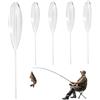 NASSMOSSE Galleggiante da Pesca Bombarda in Acrilico Trasparente - Galleggianti da Spinning affondanti, 20 g, Set da 5 Pezzi
