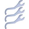 DOITOOL 3 Pezzi Chiave a Corona per Movimento Medio Bici in Acciaio al Carbonio Argento per Riparazione e Rimozione ASSE Medio Strumenti Riparazione Bici