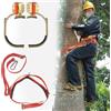 Generic Fibbia for Piede in Legno for Elettricista, Scarpa in Ferro con Punte da Arrampicata Antiscivolo Portatile for palo di Albero/palo Cemento