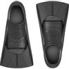 Xisnuient Pinne Corte da Nuoto in Silicone per Bambini e Adulti, Pinne Allenamento per Piscina, Snorkeling e Immersioni, per Principianti, Potenziamento Muscolare Gambe (Nero,XX-L)