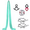 Generic Amaca aerea da yoga, amaca ad aria per yoga e danza acrobatica, kit altalena per yoga aereo, con materiale di seta resistente, per allenamento a casa e lezioni di yoga