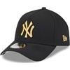 New Era 9Forty A-Frame Cap - Berretto New York Yankees nero/oro - Taglia unica