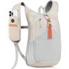 YYTECH Zaino da escursionismo da 15 l, piccolo zaino da uomo e donna, pieghevole, leggero, per campeggio, attività all'aperto, escursioni, viaggi, beige