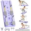 SOFTHOM Pilates Reformer Board, Multifunzione 8 in 1 Pilates Reformer Pieghevole, Tavola da Pilates per Casa, Allenamento Completo, Rimbalzo Automatico, Barra da Pilates, Corda Elastica, Timer, Viola