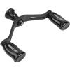 Allthingstore Maniglia per bilanciere migliorata in fibra di carbonio per Daiwa per FUEGO per mulinello Prorex VLT SALAMANDURA regolazione ergonomica (nero)